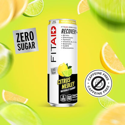 FITAID ZERO Sugar, Keto-Friendly, Number 1 Post-Workout Recovery Drink, Contains Zero Sugar, BCAAs