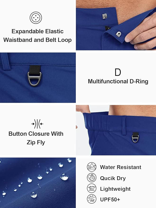 NORTHYARD Men's Cargo Hiking Shorts 9" Lightweight Outdoor Tactical Work Camping Sport Golf Casual