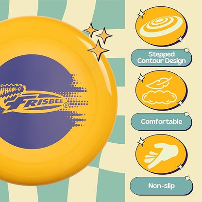 Wham-O Frisbee Cool Flyer Flying Disc, 9.95 Inch Sports Disc Lightweight Durable for Outdoor Beach