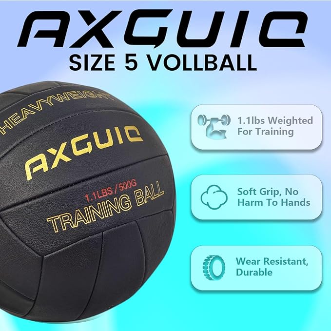 1.1LBS Heavy Weight Volleyball Official Size 5 Setter Training Volleyballs Training