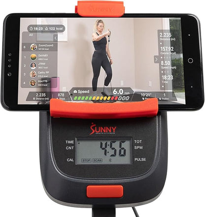 Sunny Health & Fitness Stair Stepper w/Handlebar, Extended Step Range Climber Machine for Legs