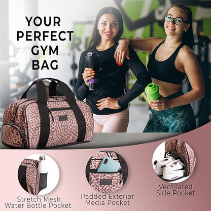 Vooray Burner Gym Duffel Bag, Gym Bag for Women and Men with Shoe Compartment, Weekender, Overnight