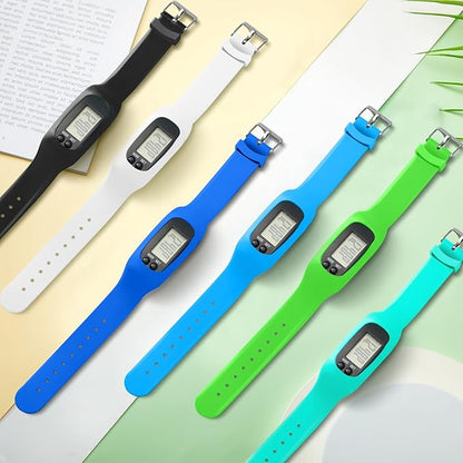 Geyoga 24 Pcs Pedometer for Walking Steps and Miles Pedometer Watch Silicone Steps Tracker Running