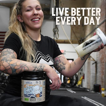 Earth Fed Muscle Whey Back Irish Grass Fed Whey Protein Isolate - NSF-Certified. No Artificial