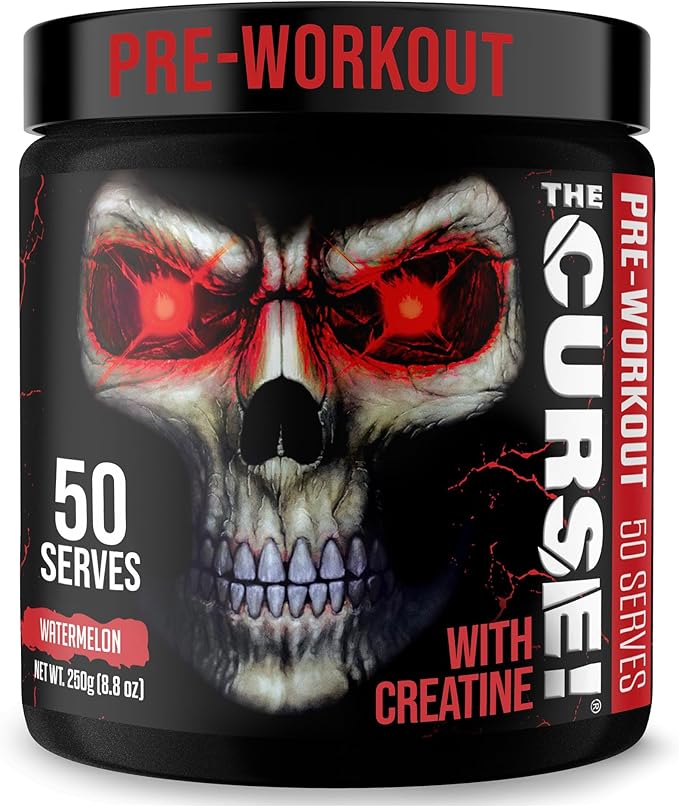 JNX SPORTS The Curse! Pre Workout Powder for Men & Women, Caffeine, Beta-Alanine, Creatine