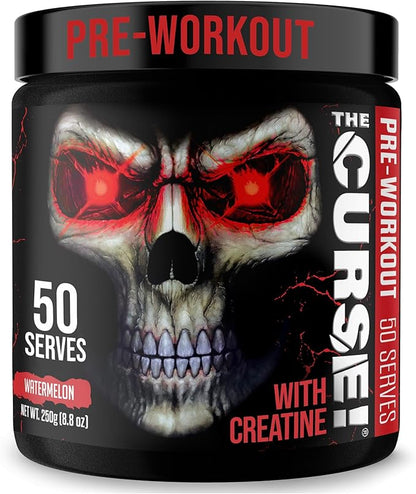 JNX SPORTS The Curse! Pre Workout Powder for Men & Women, Caffeine, Beta-Alanine, Creatine