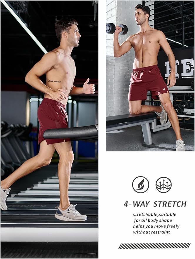 NORTHYARD Men's Running Athletic Shorts 5'' Workout Gym Tennis Short Quick Dry Lightweight Active