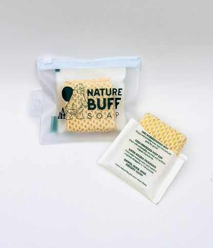 2-Pack Biodegradable Soap Unscented Travel-Sized Camping Soap Bars -All-In-One Backpacking