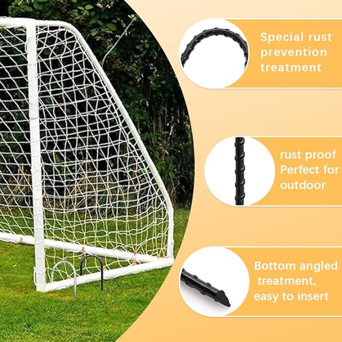 12" Trampoline Stake Anchors high Wind u Stakes for Ground Anchor Heavy Duty Stakes Trampoline