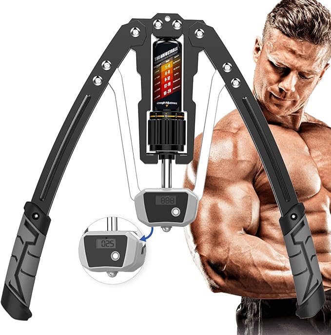 EAST MOUNT Twister Arm Exerciser - Adjustable 22-440lbs Hydraulic Power, Home Chest Expander