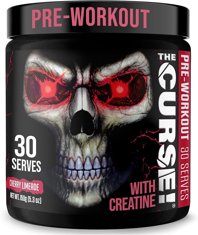 JNX SPORTS The Curse! Pre Workout Powder for Men & Women, Caffeine, Beta-Alanine, Creatine