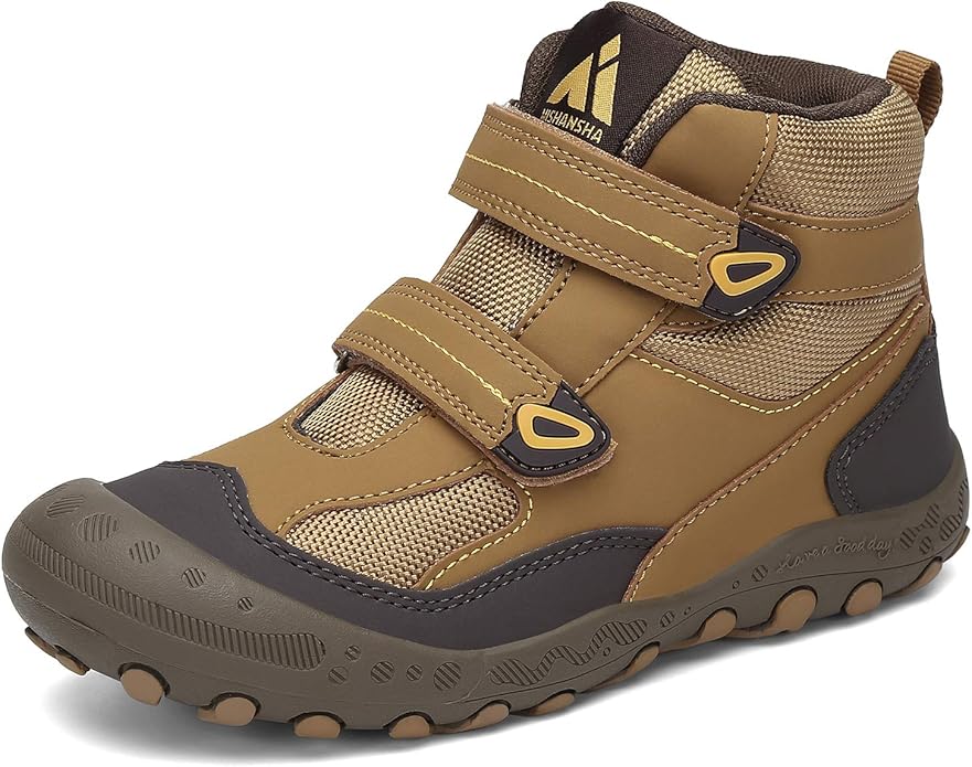 Mishansha Kids Hiking Boots Toddler Girls Boys Hiking Shoes Water-Resistant Anti-Collision Non-Slip