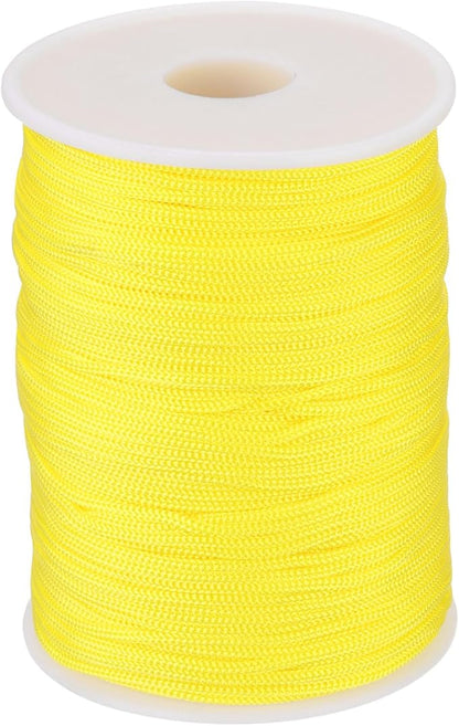 MECCANIXITY 1/12 Inch Polypropylene Rope Braided Ropes, 328ft Nylon Rope Hollow Utility Cord for