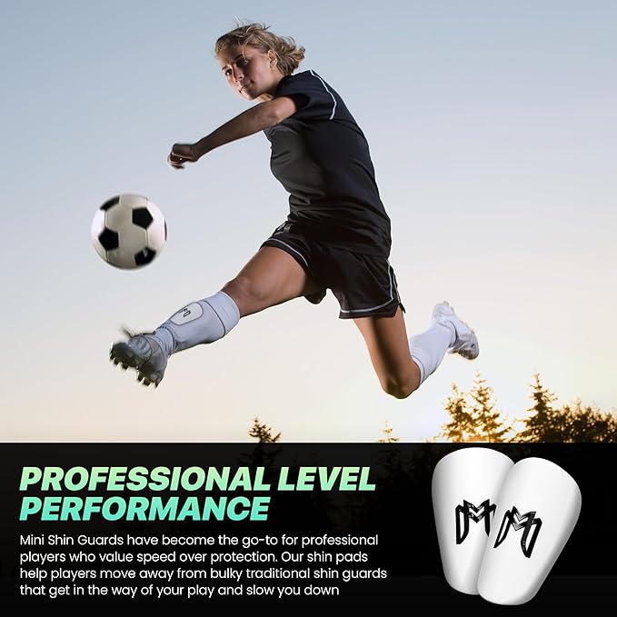 MiniGuards - Mini Shin Guards for Soccer Players - Tiny Shin Pads for Men, Women, Teens - Miniature