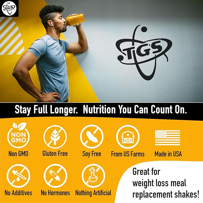 100% Whey Protein Powder Unflavored, Unsweetened for Men & Women - Clean, No Artificial Ingredients