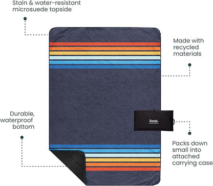 Rumpl Everywhere Mat, Waterproof Picnic Blanket and Ground Mat for Camping, Hiking, and Picnicking