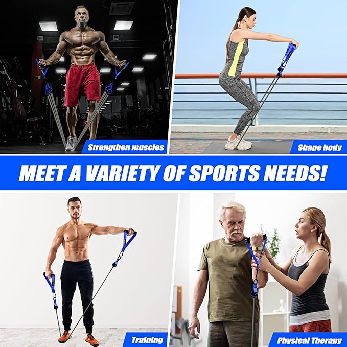 Heavy Resistance Bands for Working Out, 350lbs/450lbs Exercise Bands with Handles, Workout Bands