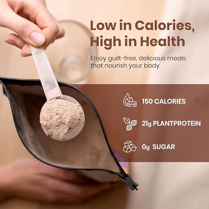 UpNourish Chocolate Vegan Protein Powder 54 Superfoods Powder,1.5 Billion CFU Probiotics 21g Plant