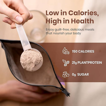 UpNourish Chocolate Vegan Protein Powder 54 Superfoods Powder,1.5 Billion CFU Probiotics 21g Plant