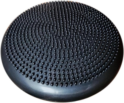 AppleRound Inflated Wobble Cushion with Hand Pump, Air Stability Board (Extra Thick), Core Balance