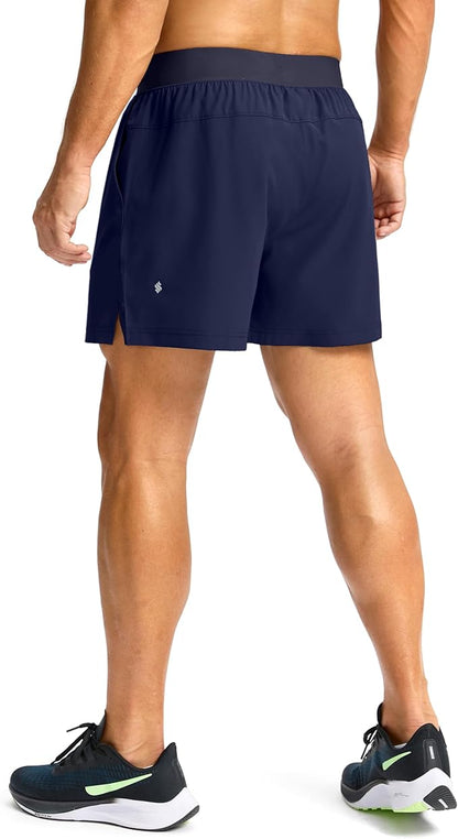 Men's Running Shorts with Zipper Pockets 9 Inch/ 7 Inch / 5 Inch Lightweight Quick Dry Gym Workout