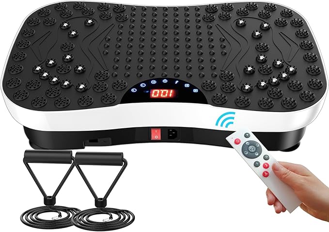 AXV Vibration Plate Exercise Machine Whole Body Workout Portable Mini Vibrate Fitness Platform