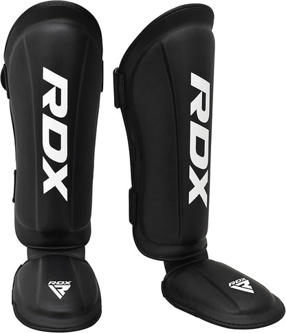 RDX Shin Guards Kickboxing Muay Thai, SATRA SMMAF Approved, Premium Maya Hide Leather, Leg Instep
