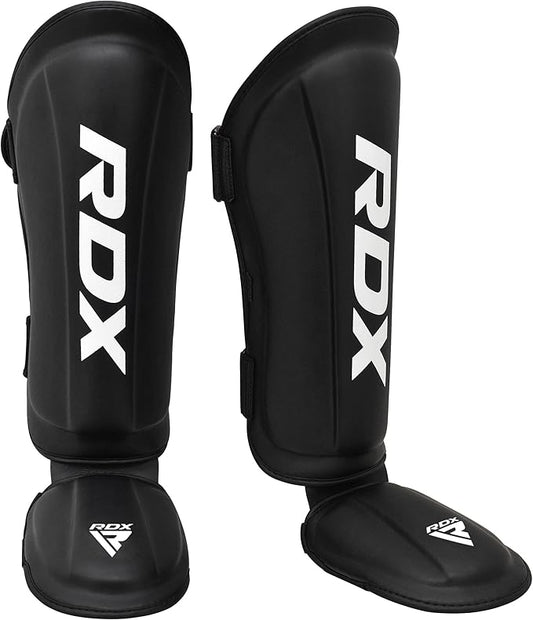 RDX Shin Guards Kickboxing Muay Thai, SATRA SMMAF Approved, Premium Maya Hide Leather, Leg Instep