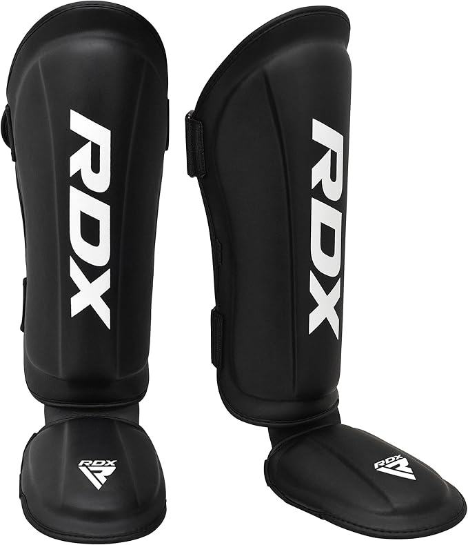 RDX Shin Guards Kickboxing Muay Thai, SATRA SMMAF Approved, Premium Maya Hide Leather, Leg Instep