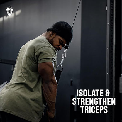 Gymreapers Tricep Rope Cable Attachment - Multi-Workout Tricep Pull Down Cable Attachment - Perfect