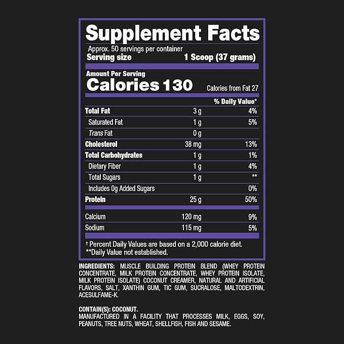 BPI Sports Whey HD Ultra Premium Protein Powder Isolate | Workout Whey Protein Powder for Men &