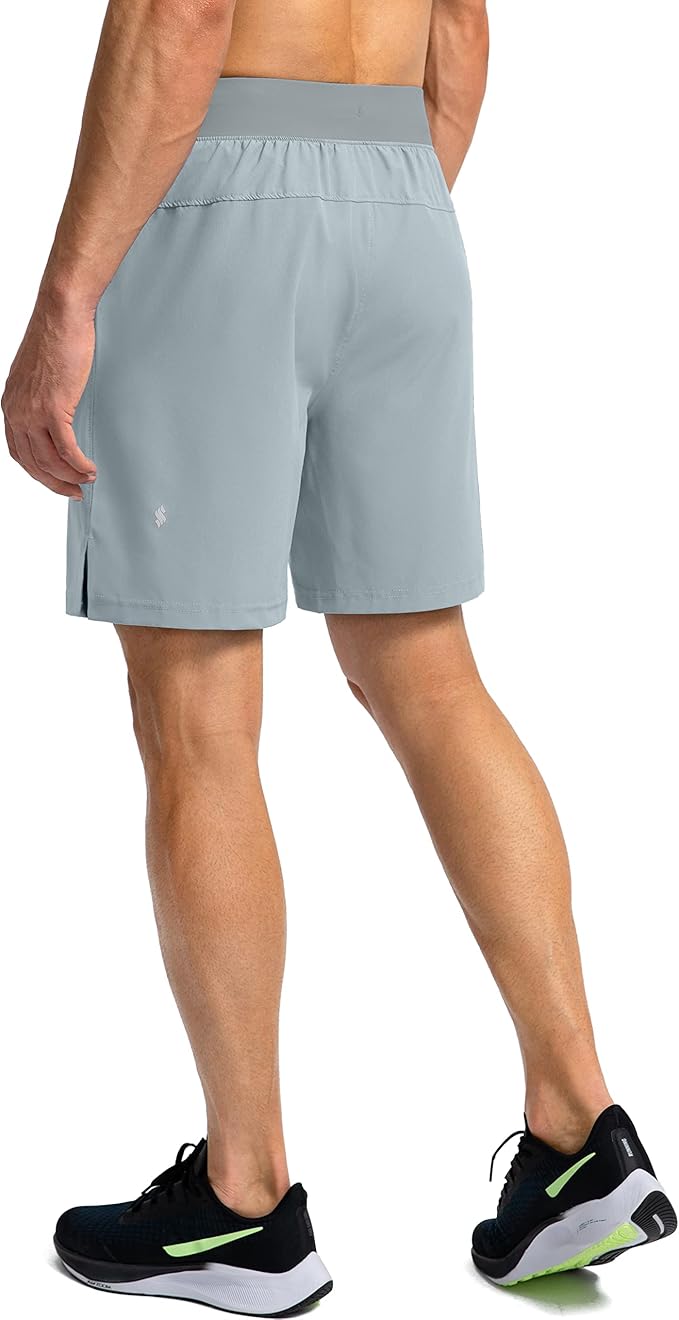 Men's Running Shorts with Zipper Pockets 9 Inch/ 7 Inch / 5 Inch Lightweight Quick Dry Gym Workout