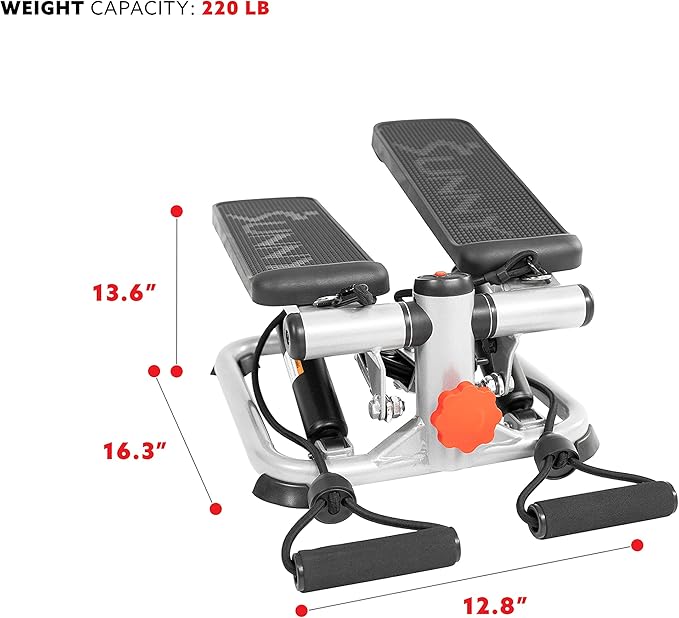 Sunny Health & Fitness Mini Steppers for Exercise at Home, Stair Step Workout Machine, Full Body