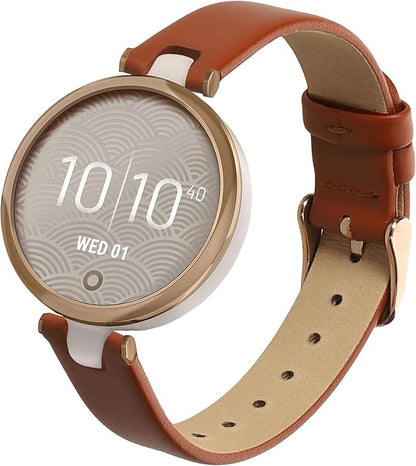 kwmobile Real Leather Watch Strap Compatible with Garmin Lily Sport - Fitness Tracker Replacement