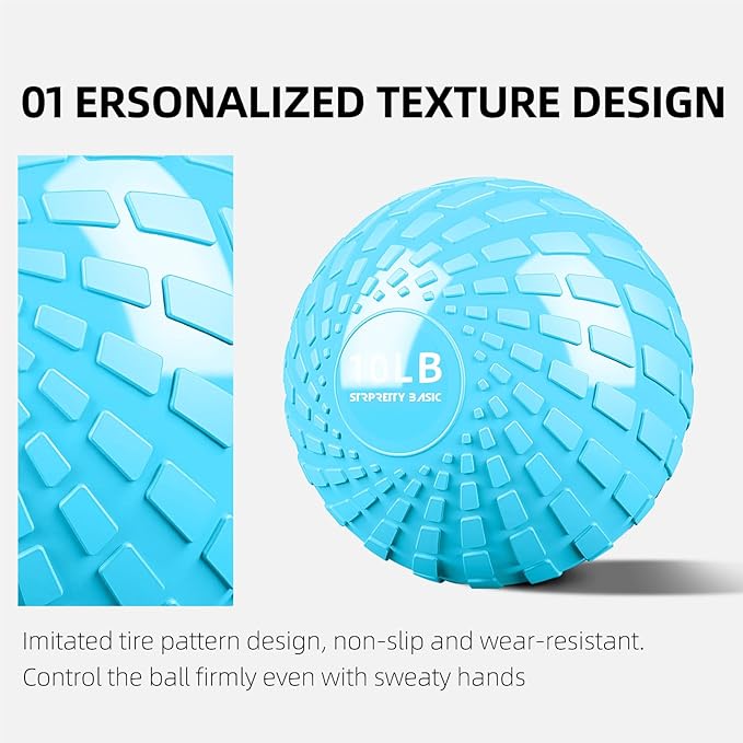 Medicine Ball 10 lbs Slam Ball Weighted Balls for Exercise Strength and Crossfit Workout