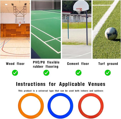 Colorful Anti Slip Safety Agile Ring Speed Ring 3 PCs Speed and Agility Training Equipment