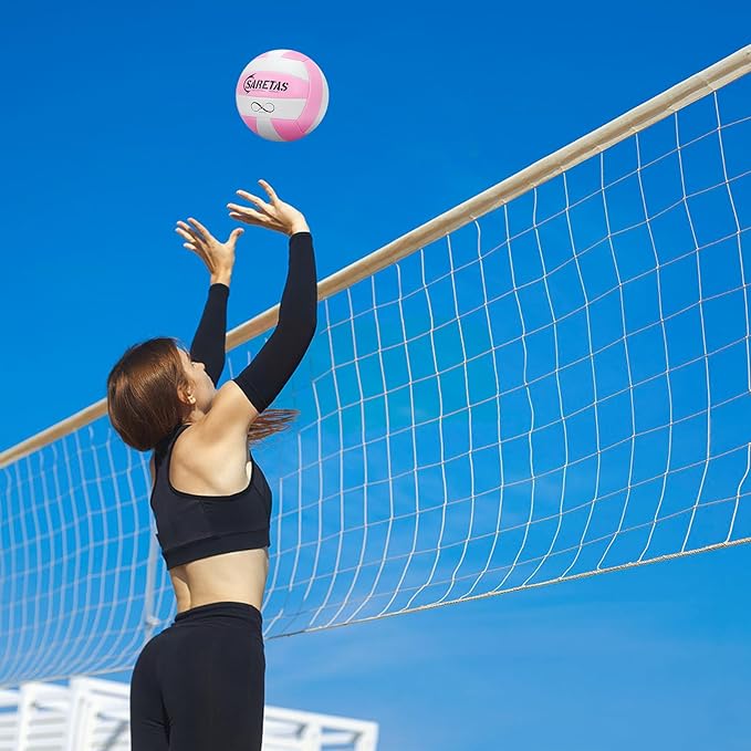 Beach/Water/Sand Volleyballs, Outdoor/Indoor Official Size, Soft Touch Volleyball for Beginners