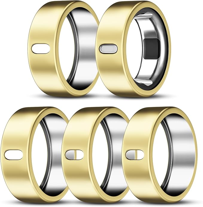 5 Pack Cover Compatible with Oura Ring Gen 4/Oura Ring Gen 3 Horizon/Heritage, Surport Charging