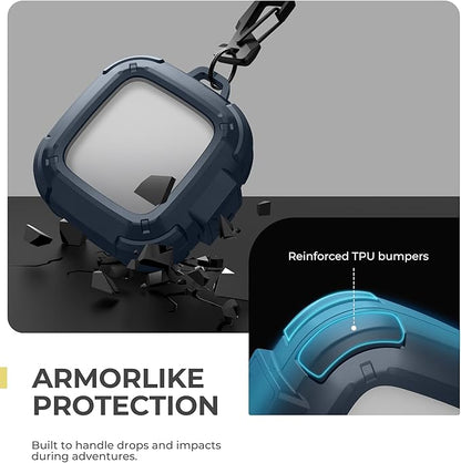 Dexnor for SHOKZ OpenFit Air Case with Drop-Proof Lock, Shockproof Rugged Bumper Cases Protective