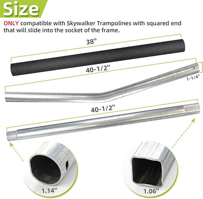 Trampoline Poles Replacement for Skywalker Or Jumpzylla,Galvanized Trampoline Enclosure Pole for