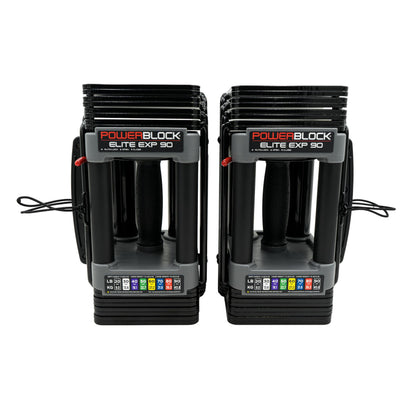 PowerBlock Elite EXP Adjustable Dumbbells, Sold in Pairs, Stage 1, 5-50 lb.
