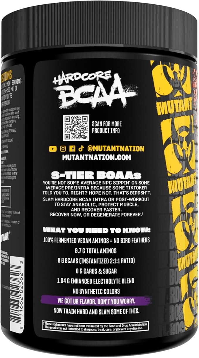 Mutant Hardcore BCAA - Pre, Intra or Post Workout ??BCAA Next Level branched-Chain Amino Acids