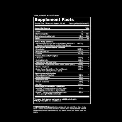 Animal Primal Muscle Hydration + Preworkout Powder ??Contains Beta Alanine, 3DPump, Caffeine &