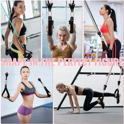 Aihoye Resistance Bands for Working Out, Exercise Bands with Handles, Stretch Bands for Exercise