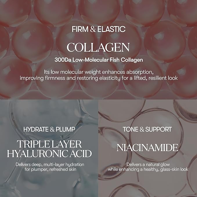 VT COSMETICS CICA Collagen Daily Mask 30 Sheets, 300Da Low Molecular Collagen for Skin Elasticity