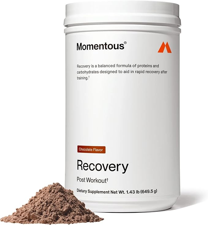 Momentous Recovery Grass-Fed Whey Protein Powder - 20 g Post-Workout Whey Isolate Protein - NSF
