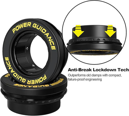 POWER GUIDANCE 50mm Barbell Clamps Barbell Collars, Quick Release Weight Olympic Barbell Clips for
