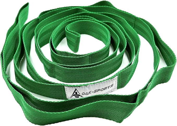 Stretching Strap Yoga Strap with Loops, Stretch Straps for Physical Therapy, Non-Elastic Exercise