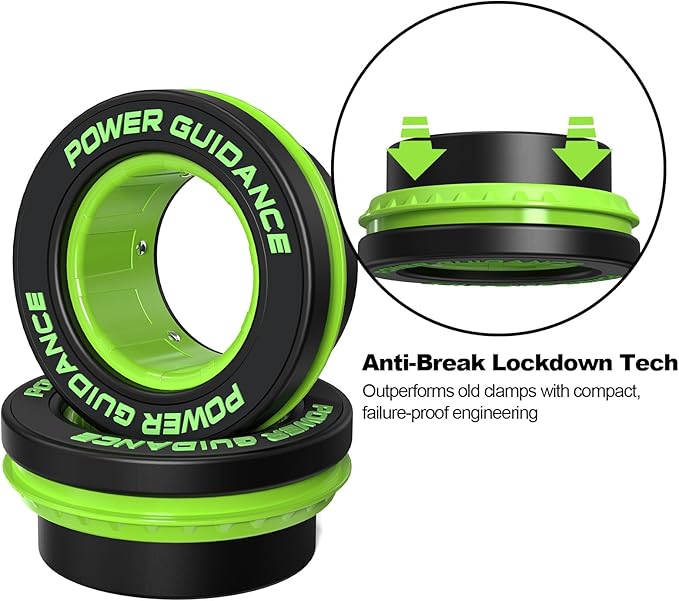 POWER GUIDANCE 50mm Barbell Clamps Barbell Collars, Quick Release Weight Olympic Barbell Clips for