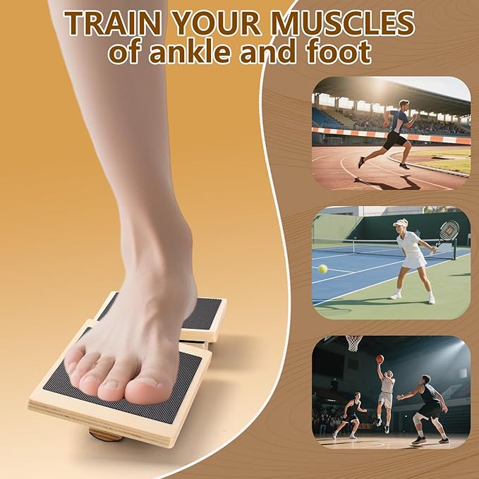 Ankle Balance Board for Sprained Ankle Recovery,Plantar Fasciitis Relief,Posture Corrector,Physical